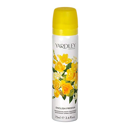 Yardley Of London English Freesia Deodorizing Body Fragrance Spray, 2.6 Oz