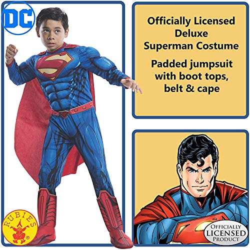 Rubie's Costume DC Superheroes Superman Deluxe Child Costume, Medium