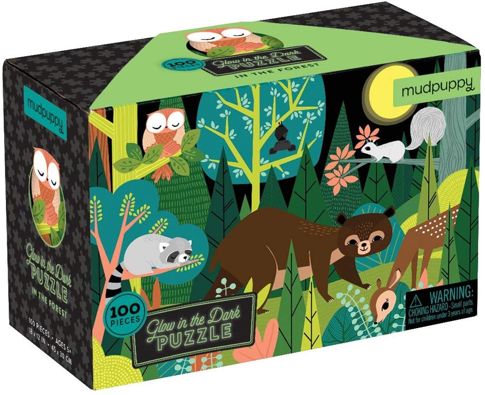 Mudpuppy in The Forest Glow in The Dark Puzzle