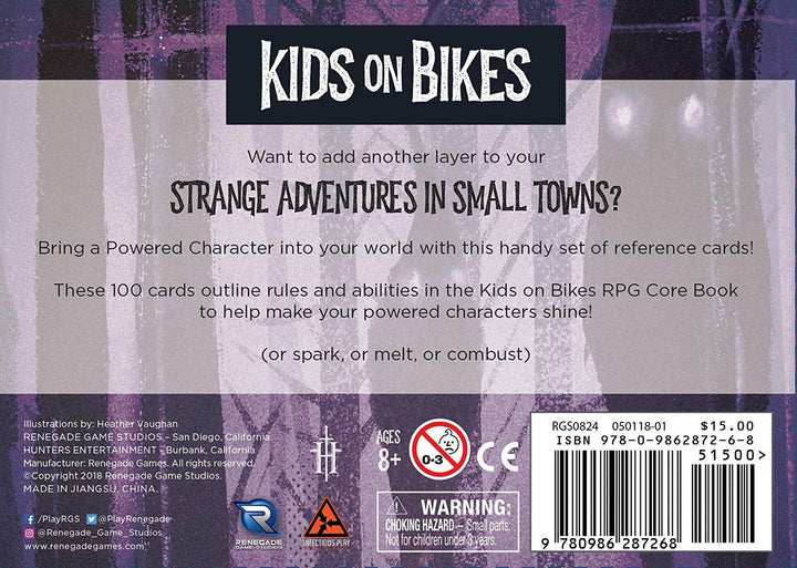 Renegade Game Studios Kids on Bikes Powered Character Deck