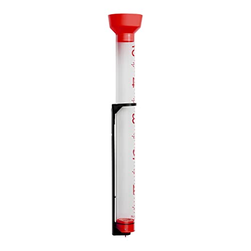 Taylor 5 Inch Capacity Jumbo Jr Rain Gauge, Red