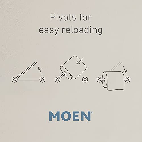 Moen DN7908BRB Ashville Pivoting Paper Holder, Mediterranean Bronze