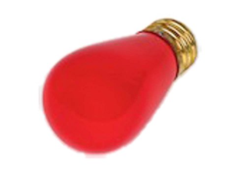 Bulbrite 11W 130V S14 Ceramic Red Sign or Indicator Bulb, E26 Base