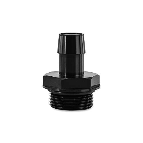 Mishimoto MMFT-16ORB-34BK -16ORB to 3/4" Hose Barb Aluminum Fitting, Black