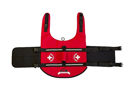 Travelin K9 Pup Guard Adjustable Strap Waterproof Dog Life Jacket - Small