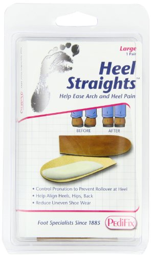 PediFix Heel Straights, Large, 1 Pair per Pack, (Pack of 2)