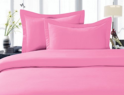 CELINE LINEN Best, Softest, Coziest Duvet Cover Ever! 1500 Thread Count Egyptian Quality Luxury Super Soft Wrinkle Free 2-Piece Duvet Cover Set, Twin/Twin XL, Light Pink