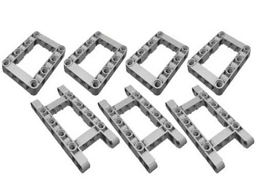 LEGO Technic NEW 7 pcs CHASSIS FRAME LIFTARM Beam Studless Part Piece 64179 64178 Mindstorms