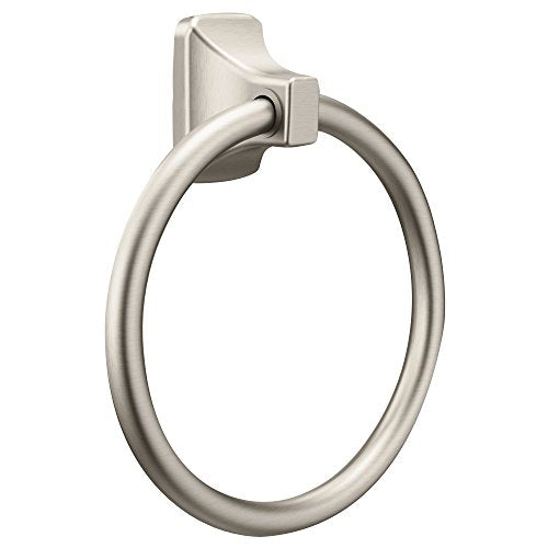 Moen Donner Brushed Nickel Contemporary -Towel Ring, P5860BN