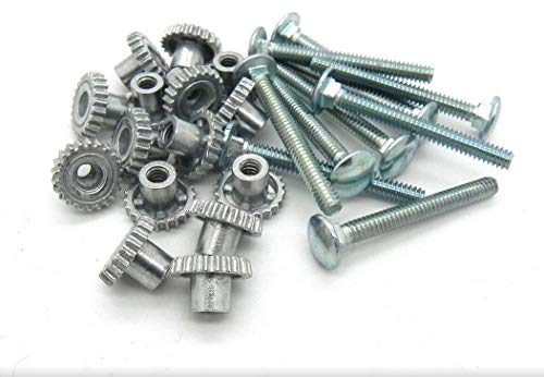 DryFur Pet Carrier Metal Fasteners Nuts Bolts (1-3/4" Long Bolts, 12 Pack)