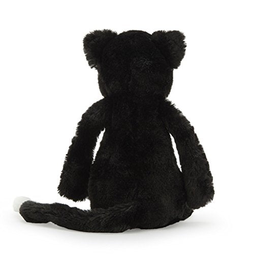 Jellycat Bashful Black and White Cat Stuffed Animal, Medium, 12 inches