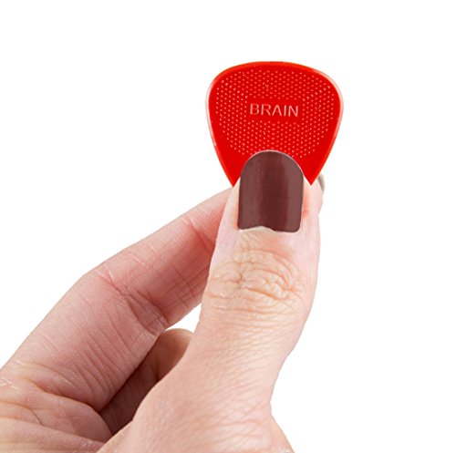 D'Andrea Snarling Dog Brain Nylon Guitar Picks 72 Pack Refill (Red, 0.73mm)