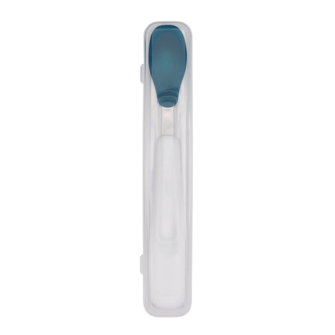 OXO Tot On-the-Go Feeding Spoon with Travel Case - Navy