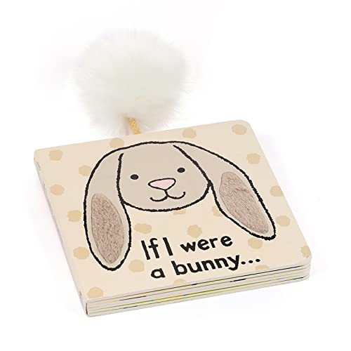 Jellycat Baby Touch and Feel Board Books, If I were a Bunny, Beige