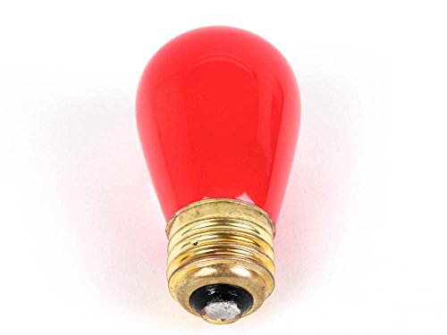 Bulbrite 11W 130V S14 Ceramic Red Sign or Indicator Bulb, E26 Base