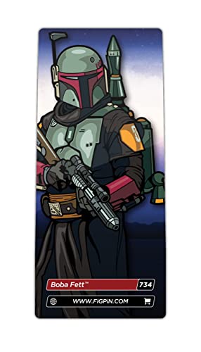 FiGPiN Star Wars The Mandalorian - Boba Fett #734, Enamel Pin, Collectible Pin