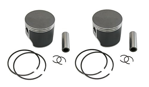 SPI, (2) SM-09081, 2 Piston Kits for Ski-Doo 550F Snowmobiles 550 Fan Cooled Standard Bore 76mm