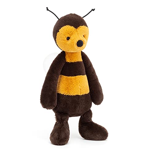 Jellycat Bashful Bee Stuffed Animal, Medium 12 inches