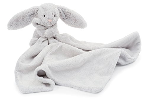 Jellycat Bashful Grey Bunny Baby Stuffed Animal Security Blanket