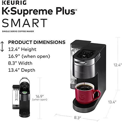 Keurig® K-Supreme Plus SMART Single Serve K-Cup Pod Coffee Maker, Black