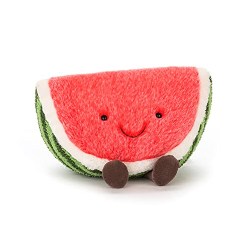 Jellycat Amuseables Watermelon Fruit Food Plush, Medium, 12 inches