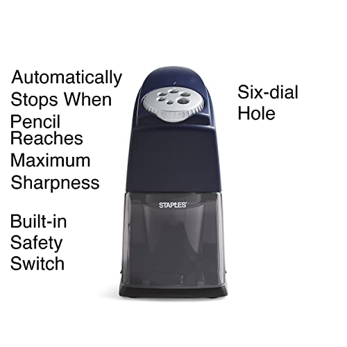 Staples 356294 Classmate 6-Hole Electric Pencil Sharpener Blue (21833)