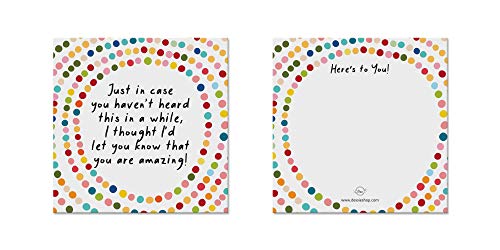 Dessie 60 Inspirational Cards With Envelopes & You Are Awesome Seals for Appreciation, Encouragement ,Gratitude , Positive Affirmations , Thoughtful Gifts.Post-it Note Size.