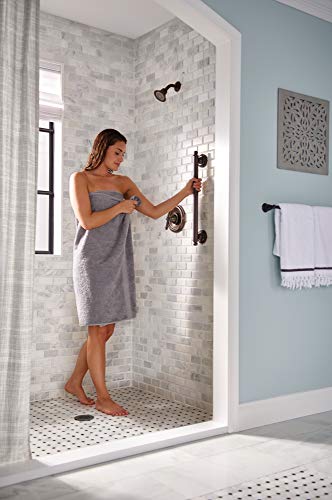 Moen Brantford Oil Rubbed Bronze Posi-Temp Pressure Balancing Shower Trim Kit with Shower Head and Lever Handle (Valve Required), T2152ORB