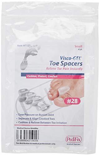 Pedifix Gel Smart Visco-Gel Toe Spacers - #1125 - Small (4 Pack)