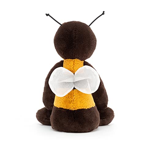 Jellycat Bashful Bee Stuffed Animal, Medium 12 inches