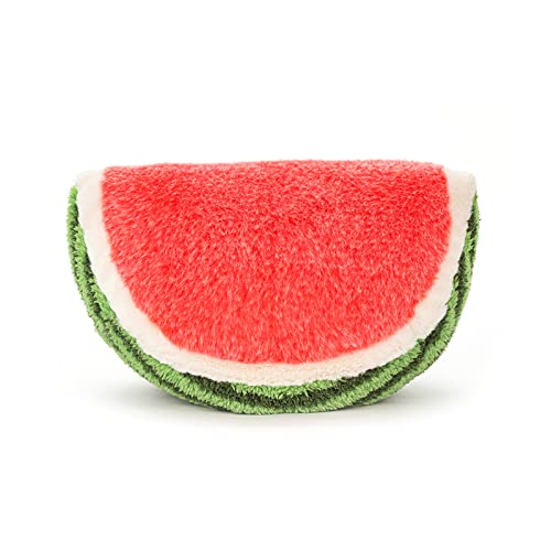 Jellycat Amuseables Watermelon Fruit Food Plush, Medium, 12 inches