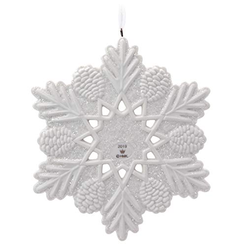 Hallmark Keepsake Christmas Year Dated 2019 Snowflake Ornament, Porcelain, 1799QGO2409