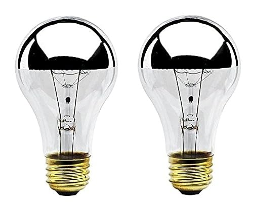 Bulbrite 60A19HM Half Chrome 60W A Shape Bulb (2 Pack)