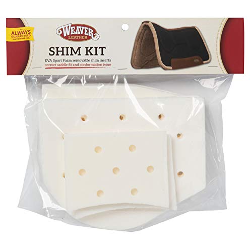 Weaver Leather Shim Kit for Wool Blend Felt Shim Pads,White,6-pack, fits 32" x 32"