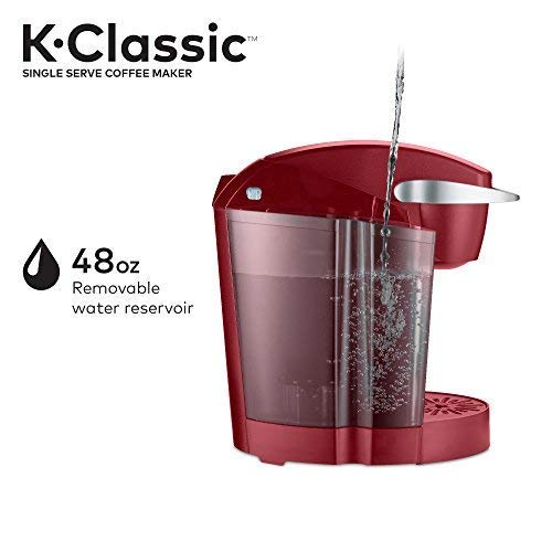 Keurig K-Classic Single Serve K-Cup Pod Coffee Maker, Rhubarb