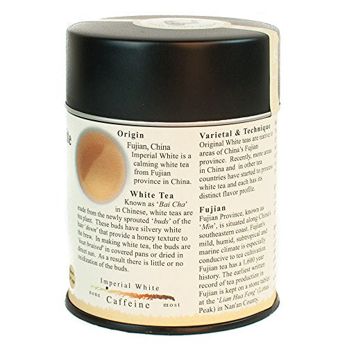 The Tao of Tea, Imperial White Tea, Loose Leaf, 2.0 Ounce Tins