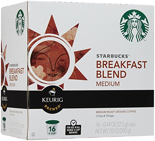 Starbucks Breakfast Blend, K-Cup for Keurig Brewers, 16 Count