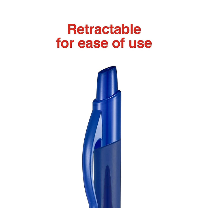 STAPLES 651256 Sonix Retractable Gel-Ink Pens Medium Point Blue Dozen (13563-Cc)