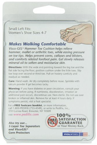 PediFix Visco-gel Hammer Toe Cushion, Small Left