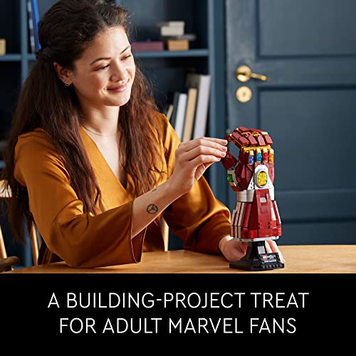 LEGO Marvel Nano Gauntlet, Iron Man Model with Infinity Stones, 76223 Avengers: Endgame Film Set, Collectable Memorabilia, Gift Idea for Adults and Teens