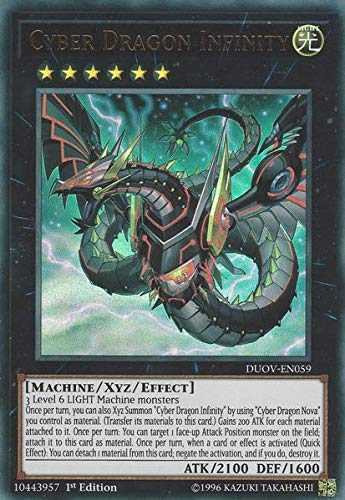 Cyber Dragon Infinity (alternate art) - DUOV-EN059 - Ultra Rare - 1st Edition