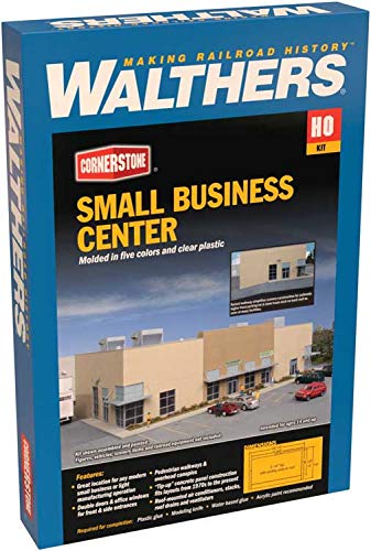 Walthers Cornerstone HO Scale Model Kit - Small Business Center, Multi-Colored