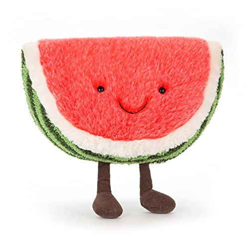 Jellycat Amuseables Watermelon Fruit Food Plush, Medium, 12 inches