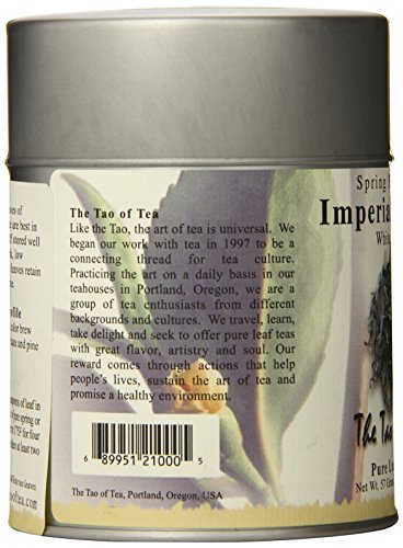 The Tao of Tea, Imperial White Tea, Loose Leaf, 2.0 Ounce Tins