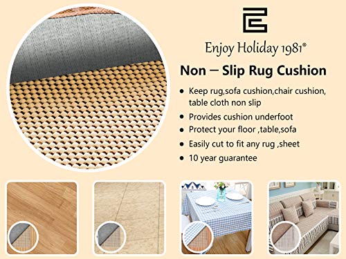 Non Slip Area Rug Pad Gripper - 2x3 Strong Grip Carpet pad for Area Rugs and Hardwood Floors, Provides Protection and Cushion
