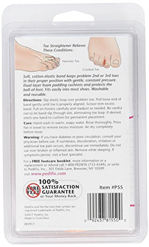 PediFix Podiatrists' Choice Toe Straightener 3 Pack - One Size Fits Most