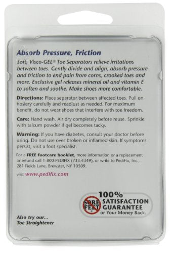 PediFix Visco-gel Toe Separators, Large, 2 Count