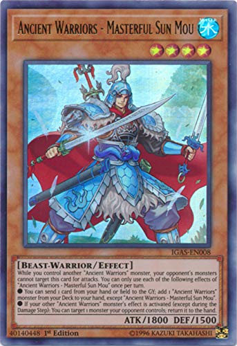 Ancient Warriors - Masterful Sun Mou - IGAS-EN008 - Ultra Rare - 1st Edition