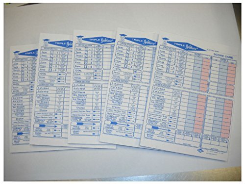 250 Triple Yahtzee Score Sheet Pad Card