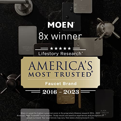 Moen Engage Spot Resist Brushed Nickel Magnetix Six-Function 5.5-Inch Handheld Showerhead with Magnetic Docking System, Detachable Shower Head, 26112SRN